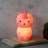 SUSS-英國進口趣味造型可愛LED小夜燈(獨角貓咪造型)