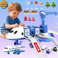 Oversized Airplane Toy Transformer Airplane Toy Children Alloy Truck Set Airplane Toy