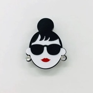 ~~~Versailles Life Boutique~~ Japan Imported Cute EMMA Girl Shape Magnetic Pin.brooch
