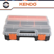 Plastic tool box with 16 compartments, size 29 x 22 x 6 cm Kendo – 90236