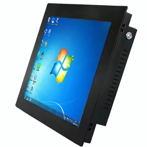19 inch industrial computer mini pc with resistive touch core i5 with wifi rs232 com win10 pro syste