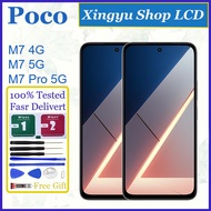 Original AMOLED For Poco M7 4G Poco M7 5G Poco M7 Pro 5G LCD Display Touch Screen Replacement