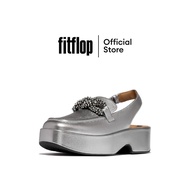 FITFLOP F-LUMA BEADED-CHAIN SLINGBACK รองเท้าโลฟเฟอร์ผู้หญิง รุ่น E6A