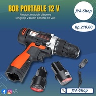 Mesin Bor 12V Aotuo Portable BONUS Baterai