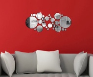2017 Hot DIY 3D wall sticker Circle mirror wall sticker Home decor decor wall sticker INA