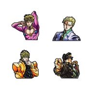 4pcs  Adventure Enamel Pin Jotaro Kujo Giorno Giovanna Dio Kira Yoshikage Brooch Badge Backpack Clot
