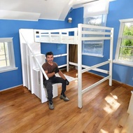 Loft Bed Queen, Single Loft bed, Super Single Loft bed, Tidor atas, katil tinggi tidor atas