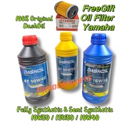 FREEGIFT(100% Original DashOil Dash Oil) 4T Fully Semi Synthetic 10W50/15W50/10W40 Enjin Engine Minyak Hitam Motorcycle