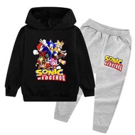 NEW 🚘💨 Sonic the Hedgehog PLUSH TOYS DOLL HOODIE WITH TROUSERS 刺蝟索尼克 超音鼠 音速小子 玩偶毛公仔玩具 小童中童大童衣服 小朋友冬季