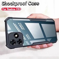 Realme C53/Realme C55 Shockproof Case Color Edge Back Clear Oppo A59 5G/A78 5G/4G/A98 5G/Reno9/Reno9