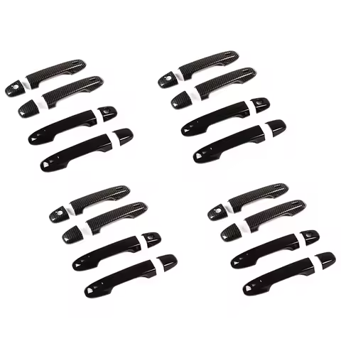12X Car Exterior Door Handle Cover Trim For Toyota 86 GT86 Subaru BRZ 2012-2020(Carbon Fiber)