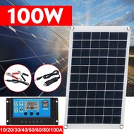 420x280x30mm 100W USB Solar Panel Kit Solar Cell 18V/5V Solar Panel with Controller For Car Yacht Ba