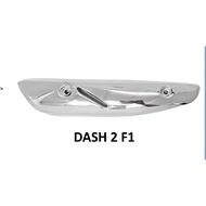 HONDA DASH2FI DASH2 FI DASH110 V2 FUEL INJECTION MUFFLER PROTECTOR EXHAUST COVER CHROME