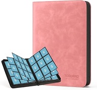 TCGUARD Trading Card Album for up to 540 Cards, 9 Side Scrapbook Zip Binder for Trading Cards, MTG C