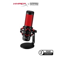 HYPERX QUADCAST - USB MICROPHONE (BLACK-RED) - RED LIGHTING (HX-MICQC-BK)