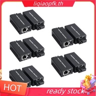 store 5 Pairs Mini Gigabit Fiber Optical Media Converter 100/1000Mbps Optical Transceiver Ethernet S