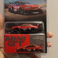 Mini GT Nissan LB-ER34 Super Sillhouette SKYLINE Red Black 843