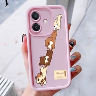 Case For OPPO A3 4G A3 Pro 5G A3X 4G A3X 5G A40 A60 5G Three-Color Animal Phone Silicone Shockproof