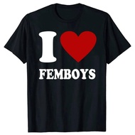 unisex Short Sleeve Tee Shirt For Men And Women Streetwear Style femboy Graphic Pattern Red Heart Co