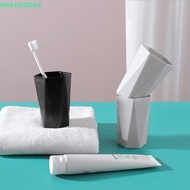 NEXUSNOVA Bathroom Tumblers Milk Plastic Portable C0ffee Mug Bathroom Supplies Cup Drinkware Storage