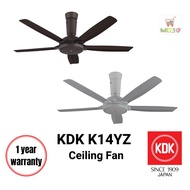 KDK K14YZ PBR / GY Z Series 56'' KDK New Design Remote Control Ceiling Fan KDK Ceiling Fan 5 Blades