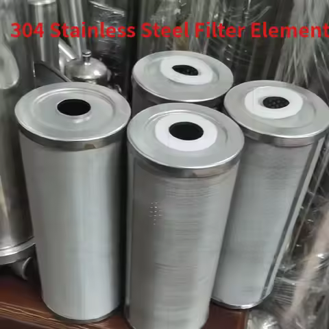 304 Stainless Steel Filter Element Water Filter Stainless Steel Housing 5um Cartridge Can Be Cleaned
