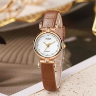 Jam Tangan Wanita Kasual Strap Kulit Kecil Elegan Terbaru Fashion Wanita Korea