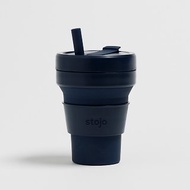 Stojo - 環保高耐熱矽膠摺疊杯16oz - 牛仔藍