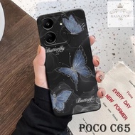 HP Case Latest C65poco - Rajacase - cellphone casing C65poco - Butterfly case Motif - Cellphone prot