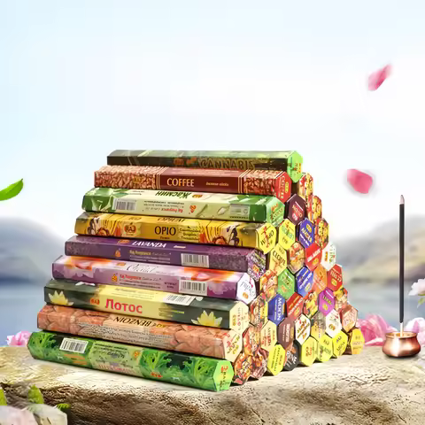 20 Sticks Indian Incense White Sage Meditation Lavender Yoga Sea Breeze Love Incense Purifying Air D