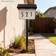 SEPTEMBER Solar Powered House Number Light, Waterproof Multifunctional Solar Address Sign Light, Wal