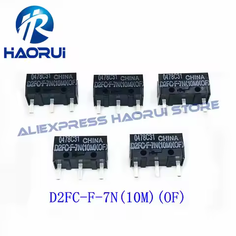 10Pcs New Mouse Micro Switch D2FC-F-7N(10M)(OF) button suitable for 20M 50M Steelseries Sensei310 Lo