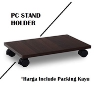 Wooden CPU Stand Casing holder Flat with wheels