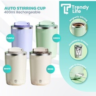 FREE STRAW | 400ML Rechargeable Auto Stir Mug | Self-Stirring Smart Mug | USB Rechargeable