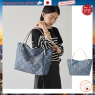Russet [Denim jacquard] [A4 size compatible] Simple tote bag Made in Japan Tokyo