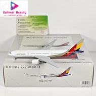 NG Models 1: 400 HUA Airlines B777-200ER HL7791 HL8254 Alloy Model