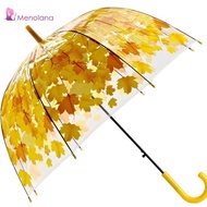 [Menolana] Transparent Maple Leaf Umbrella Fashion Photo Prop Maple Leaf Green