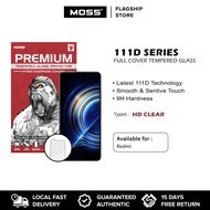 MOSS 111D HD Clear Full Cover Tempered Glass for Redmi 6 / 7 / 7A / 7 Pro / 8 / 9 / 9A / 9C / 9T / 9
