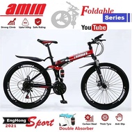 AMIN FOLDING Bike /AMIN Foldable Bike26inch mountain bike (Aluminium Rim) EngHong Foldable Bike