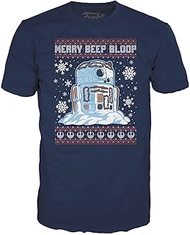 Funko Pop! Boxed Tee: Star Wars Holiday - R2-D2 Snowman - S