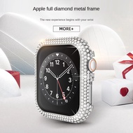 Apple Watch Watch Frame Diamond-Studded Alloy Frame 40/44mm Protective Case iWatch Protective Case Metal Full Diamond Watch Protective Case