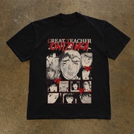 Japan GTO Great Teacher Onizuka Combed Premium 24s Retro Anime T-Shirt for Men and Wanita