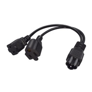 Fir 30cm IEC320 C6 To NEMA 1 15R And 5 15R Adapters Cable 1ft Length For Efficient Power Sharing