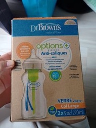 Dr. Brown's 防脹氣玻璃奶瓶 2支裝