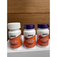 Now Foods Vitamin D-3 D3 1000 2000 5000 10000 50000 IU 30 50 120 180 240 Softgels Chewables