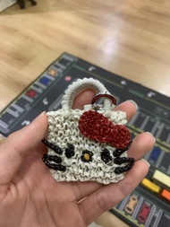 正板ANTEPRIMA Hello Kitty 迷你金屬線編織包吊飾，冇使用，幾乎全新