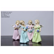 Porcelain Statue Set of 4 Premium Angels