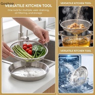 Goshop Oil Filter Tray with Mesh Colander Stainless Steel Frying Pan Drainer for Efficient Oil Remov