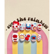 [Leo nail handmade press on]Cartoon cute short  handmade artificial press-on  nail