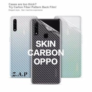 ANTI-SCRATCH BACK, SKIN CARBON OPPO A3S, A31, F3,RENO 2F,NEO 7,F1+,RENO 3 PRO, F1, A5 2020, A9 2020,